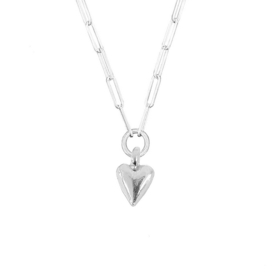 Midi Amore Heart Trace Chain Necklace